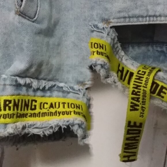Designer H/MADE Warning (caution) Runway Short Jacket - Picture 10 of 16